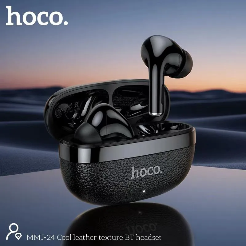 Hoco MMJ-24 Wireless Headset – Bluetooth 6.0 Hi-Fi Audio Neckband & Earphone with Touch Control, 10mm Driver & Long Battery Life