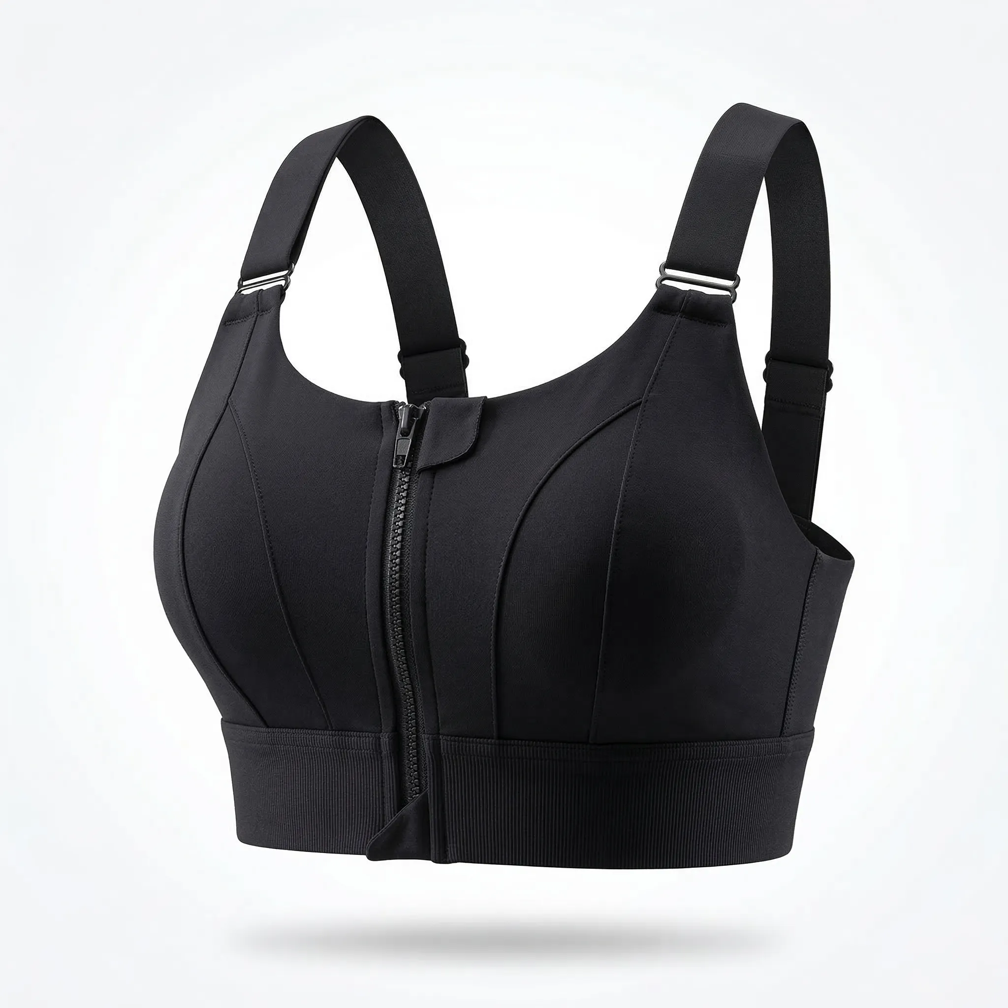 Front Zipper Sports Bra