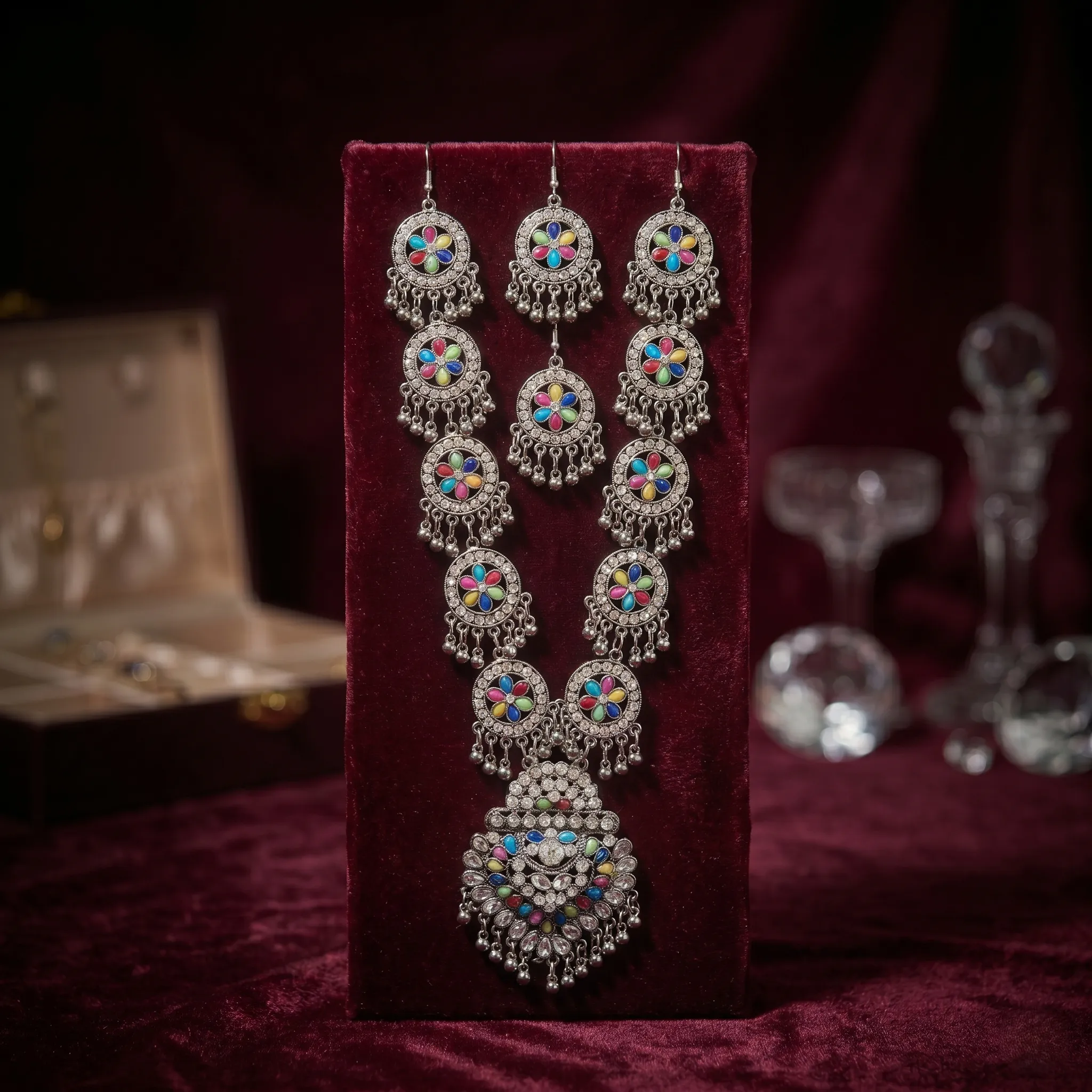 Necklace Set with Earrings for Women