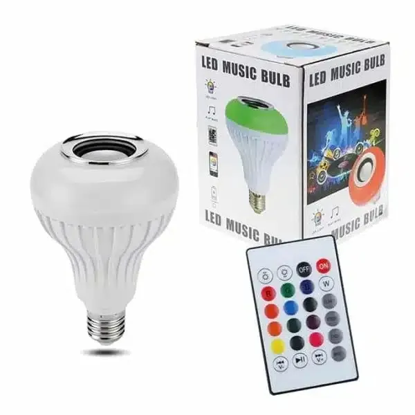 Smart Led Remote Control Bluetooth Speaker Music Bulb- AC 220V