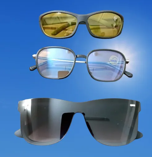 Double Poly Men-Women Trendy Look Stylish Black Sunglass for Summer Outdoor Sunglasses