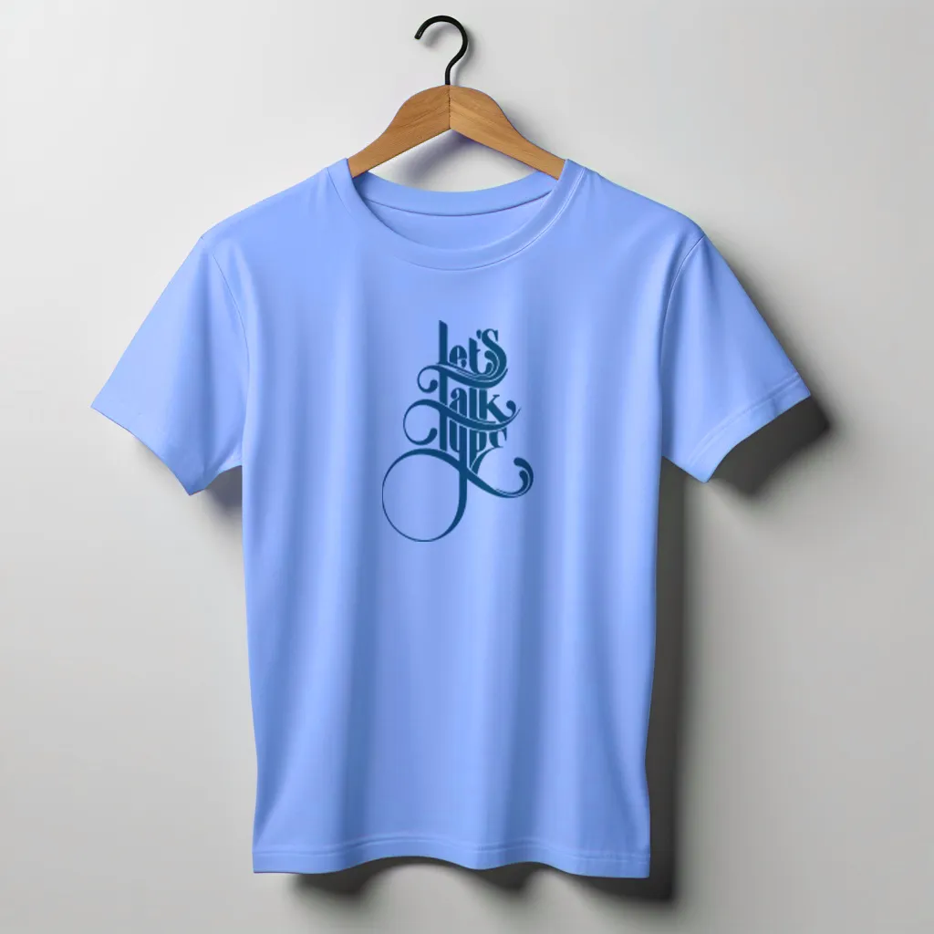 Jersey Fabrics Let's Talk Type T-shirt