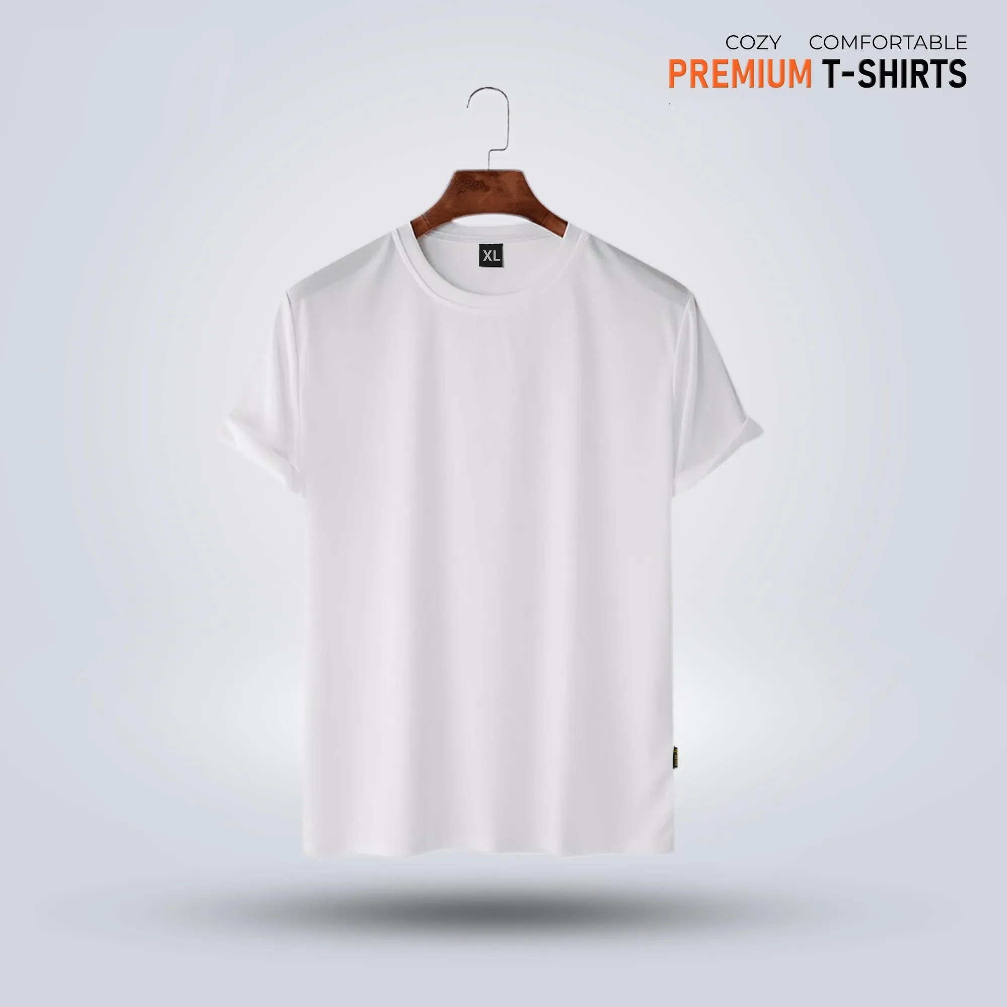 Men's Premium Solid T-Shirt- White