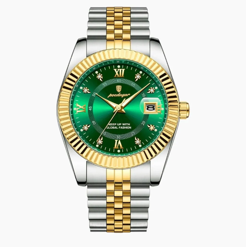 Poedagar 910 Model Fashion Watch for Men (Butterfly Lock)