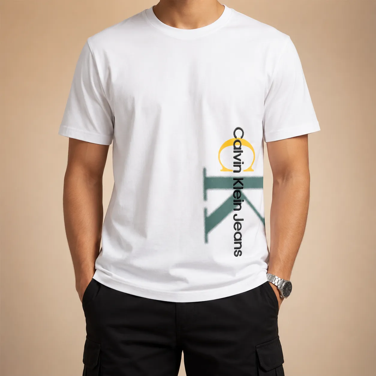 Export Brand Summer T-Shirt- White