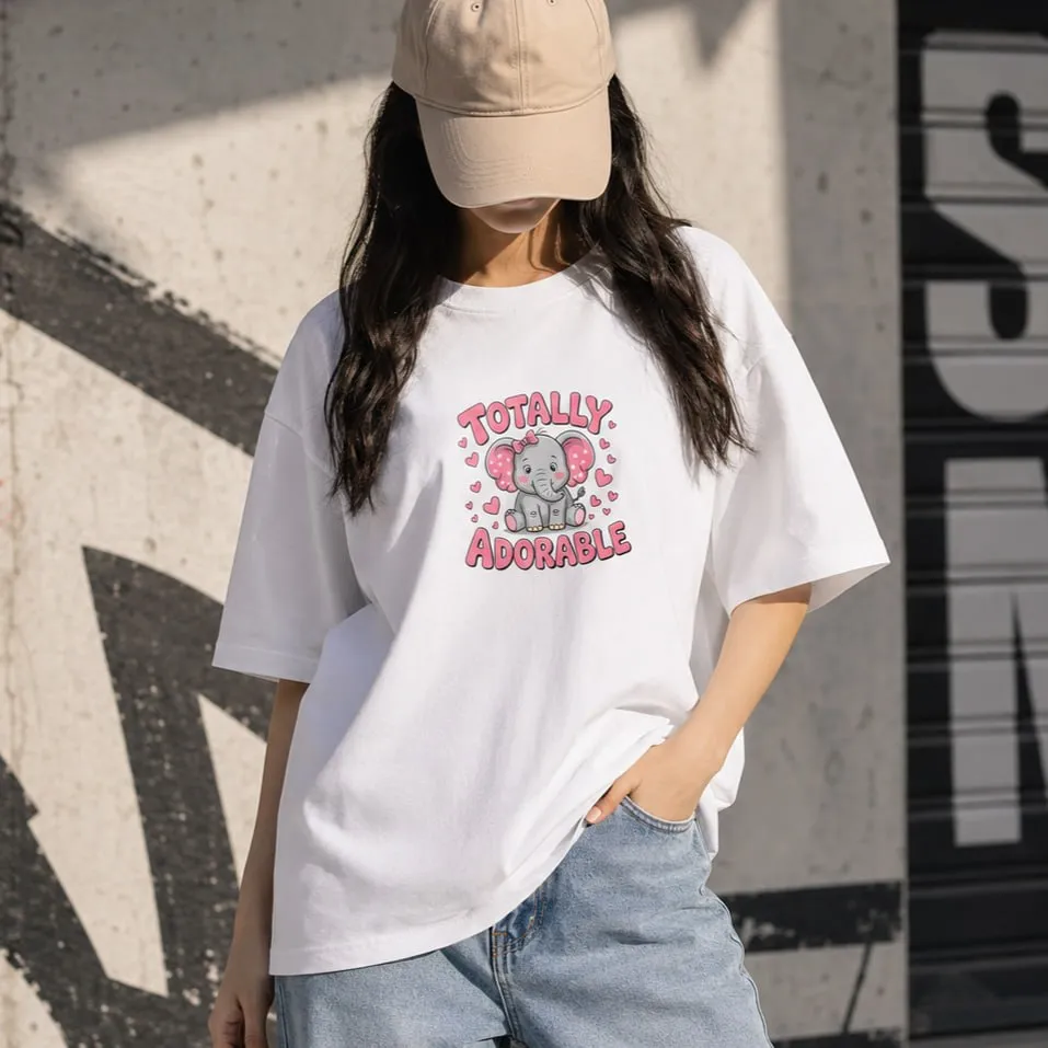 Premium Drop Shoulder T-Shirt for Women |Trendy Print Oversized Tee | Summer Friendly
