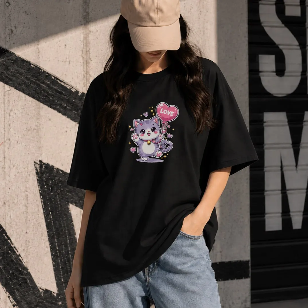 Premium Drop Shoulder T-Shirt for Women |Trendy Print Oversized Tee | Summer Friendly