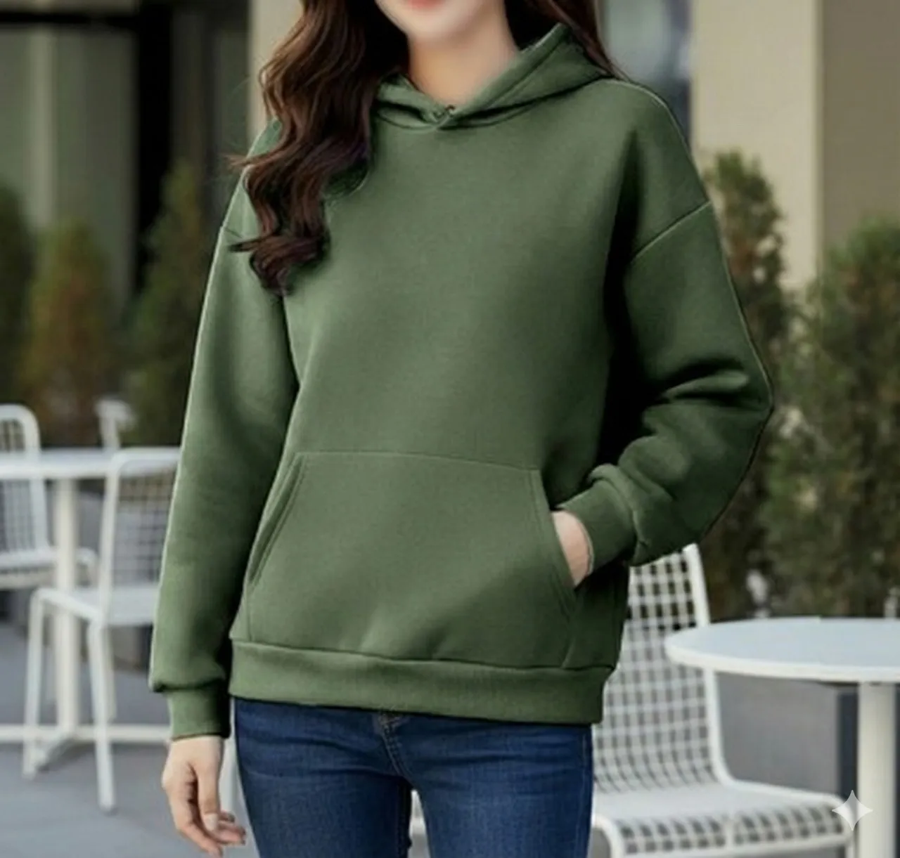 SnowSoft Ladies Hoodie (Olive)