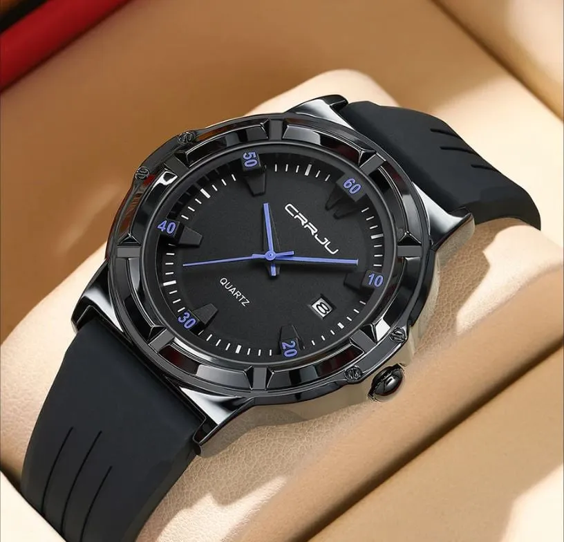 Crrju 5030 Premium Silicone Strap Watch