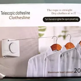 Wall Mounted Stainless Steel Cloth Hanger || Telescopic Clothesline