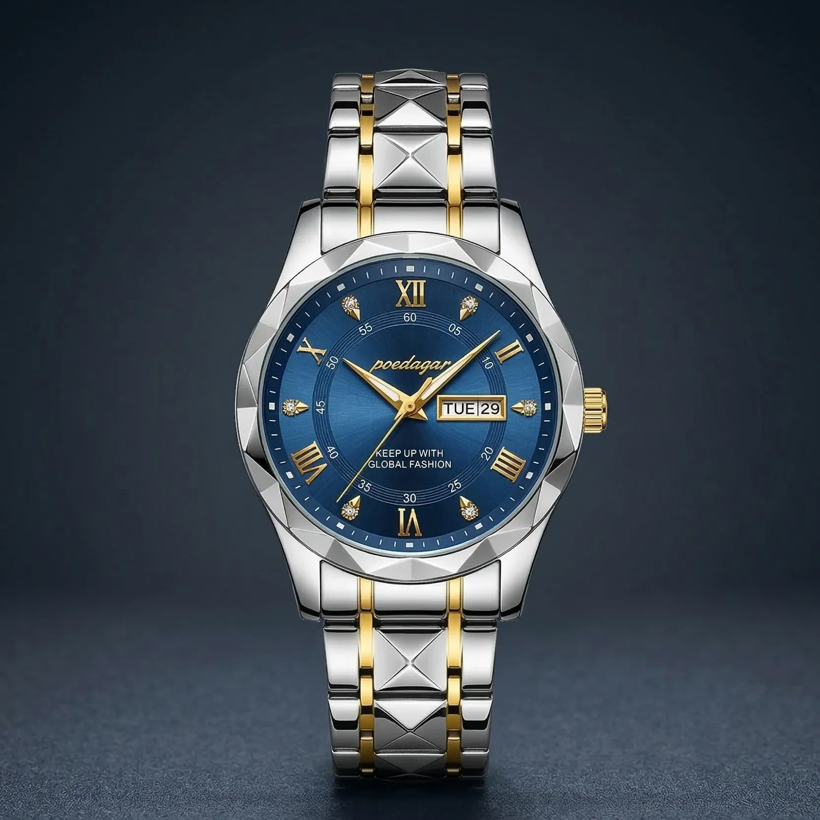 Poedagar Luxury Men's Watch (Water Resistant)
