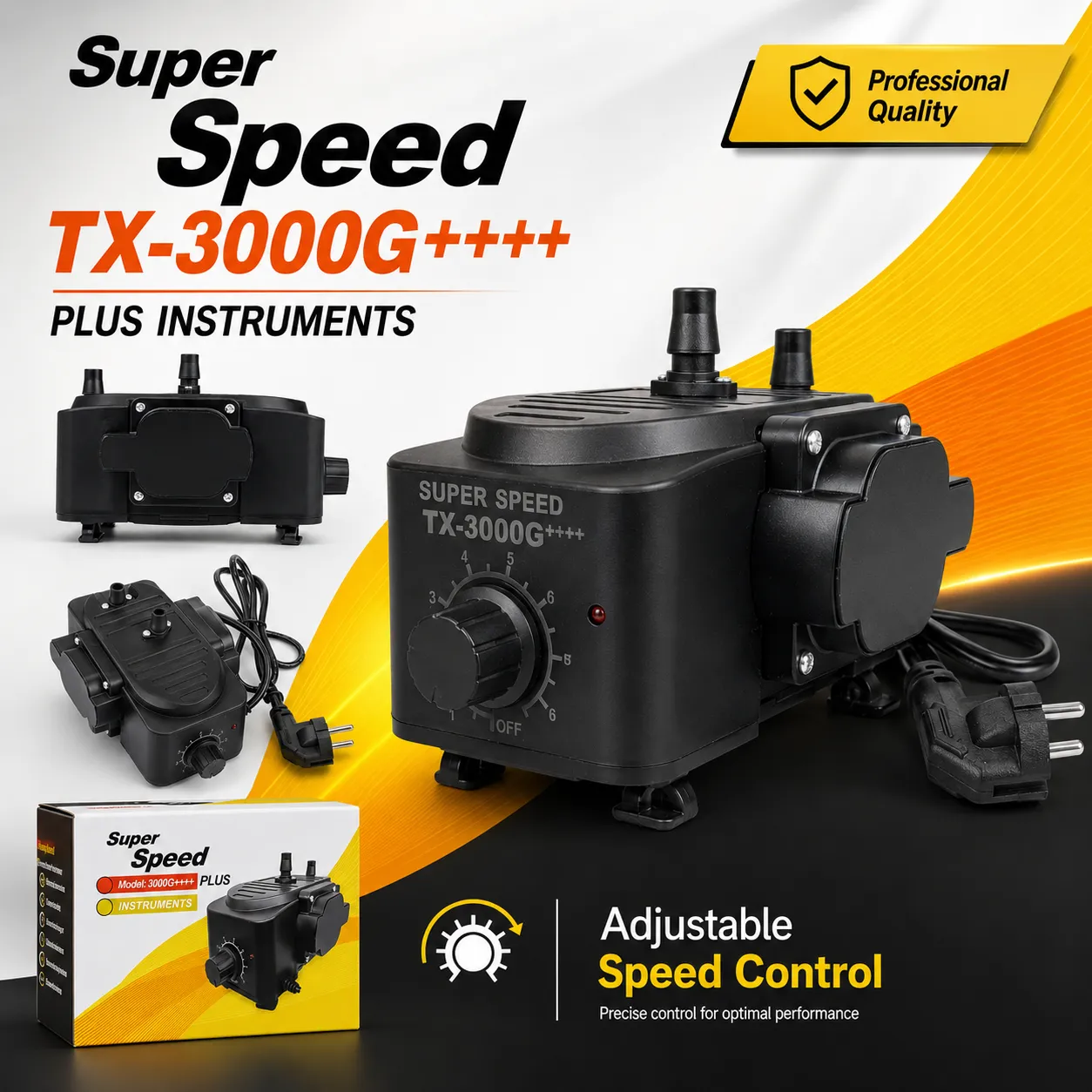 Super Speed TX-6000G++++ High Pressure Gas & Air Pump | Adjustable Mini Compressor