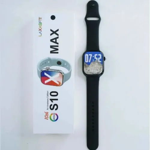 S10 Max Laxasfit Smart Watch 2.29 Inch AMOLED Display NFC Bluetooth Call Wireless Charging