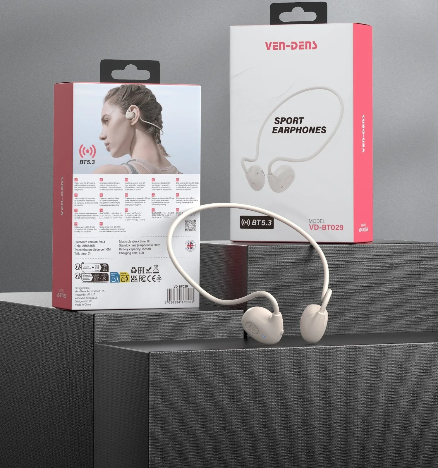 VEN-DENS Sport Earphones VD-BT029